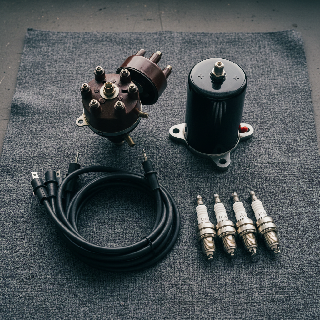 Ignition and electrical: distributor, coil, plug wires, spark plugs